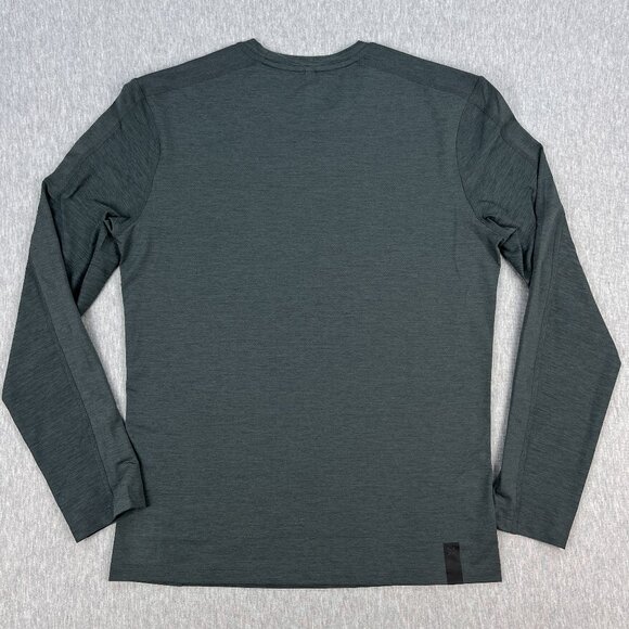 Ten Thousand Versatile Shirt Mens S Long Sleeve Heather Gray Mesh Training Crew - Picture 2 of 10